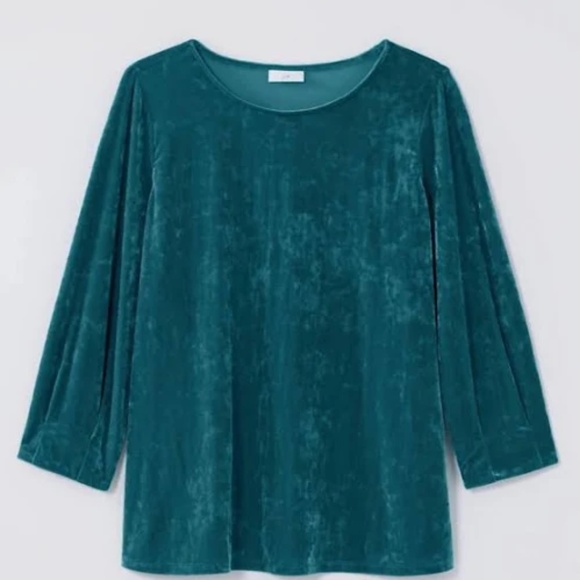 NWT J. Jill Crushed Velvet A-Line Top (4X) - Picture 13 of 16